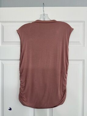 Maurices Sleeveless Ruched Side Tank — Mauve Rose